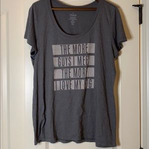 Torrid grey graphic tee shirt size 2 in good shape